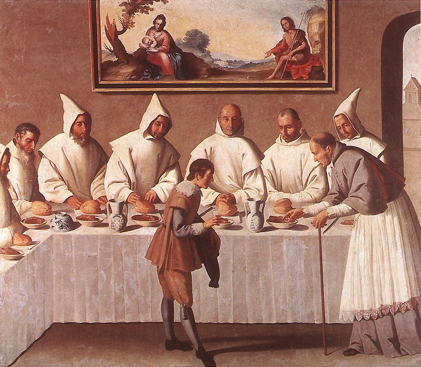 St Hugo of Grenoble in the Carthusian Refectory